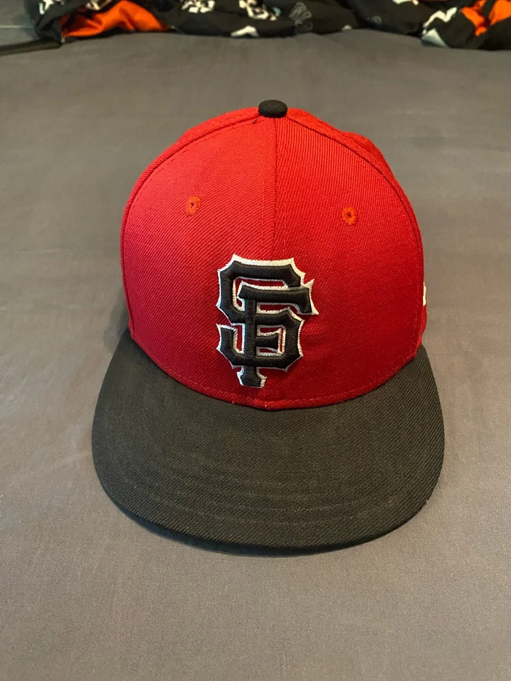 New Era SF Giants Red n Black Fitted Baseball Cap